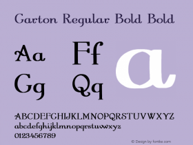 Garton Regular Bold