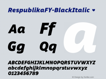 RespublikaFY-BlackItalic