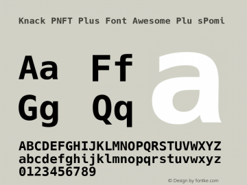 Knack PNFT Plus Font Awesome Plu
