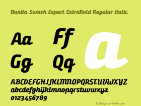 Bunita Swash Expert ExtraBold