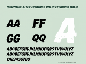 Nightmare Alley Expanded Italic