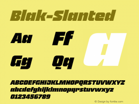 Blak-Slanted