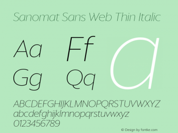 Sanomat Sans Web Thin