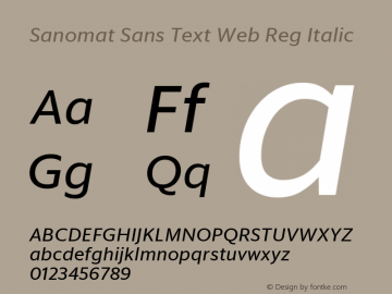 Sanomat Sans Text Web Reg