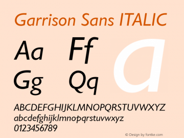 Garrison Sans