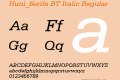 Huni_Serifa BT Italic