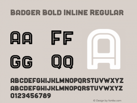 Badger Bold Inline