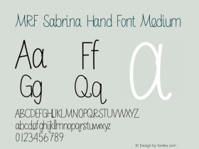 MRF Sabrina Hand Font