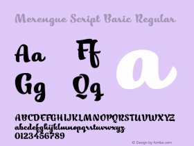 Merengue Script Basic