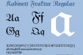 Kabinett Fraktur