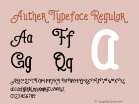 Auther Typeface