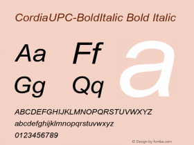 CordiaUPC-BoldItalic