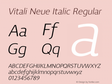 Vitali Neue Italic