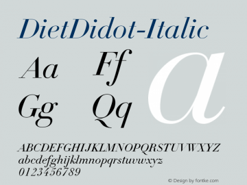 DietDidot-Italic