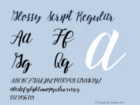 Glossy Script