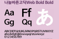 나눔바른고딕Web Bold