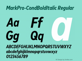 MarkPro-CondBoldItalic