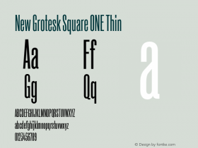 New Grotesk Square ONE