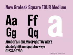 New Grotesk Square FOUR