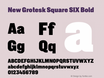 New Grotesk Square SIX