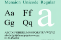 Menaion Unicode