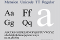 Menaion Unicode TT