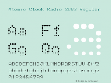 Atomic Clock Radio 2003