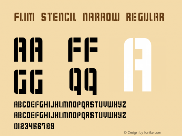 Flim Stencil Narrow