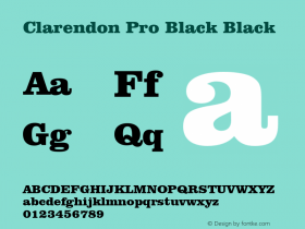 Clarendon Pro Black