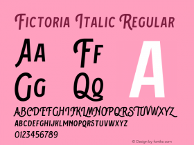 Fictoria Italic