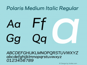 Polaris Medium Italic