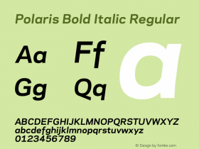 Polaris Bold Italic