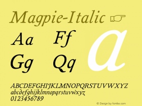 Magpie-Italic