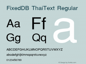 FixedDB ThaiText