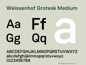 Weissenhof Grotesk