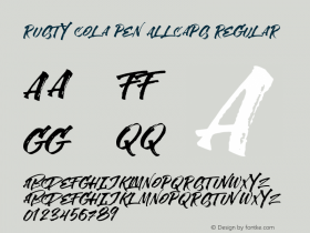 Rusty Cola Pen Allcaps