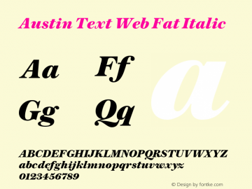 Austin Text Web Fat