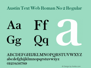 Austin Text Web Roman No 2