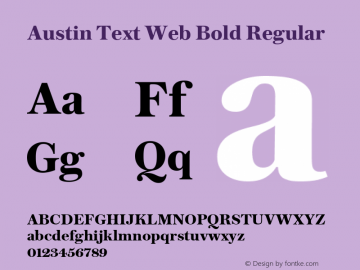 Austin Text Web Bold