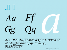 PT Serif Italic