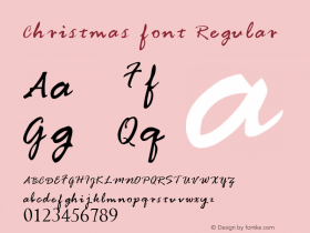 Christmas font