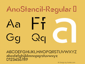 AnoStencil-Regular