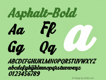 Asphalt-Bold