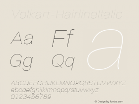Volkart-HairlineItalic