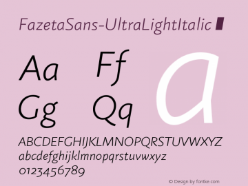 FazetaSans-UltraLightItalic