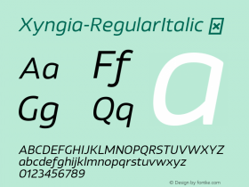 Xyngia-RegularItalic