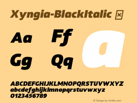 Xyngia-BlackItalic