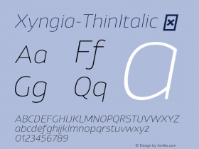 Xyngia-ThinItalic