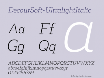 DecourSoft-UltralightItalic