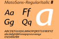 MatoSans-RegularItalic